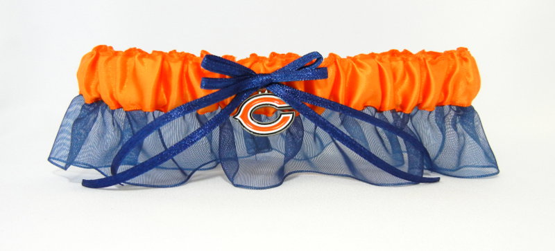 Chicago Bears Inspired Garter with Licensed Charm